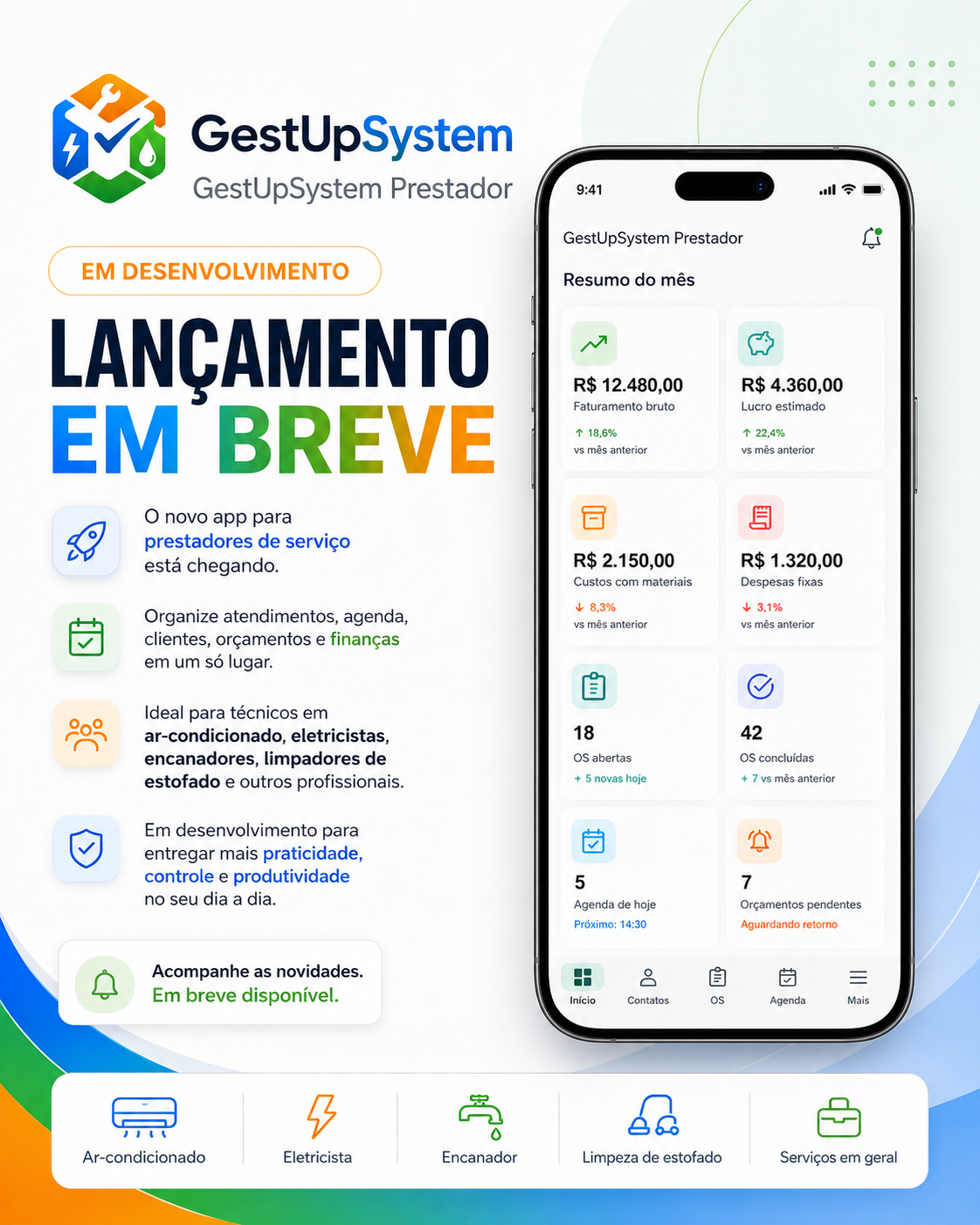 GestUpSystem Prestador, novo aplicativo em desenvolvimento